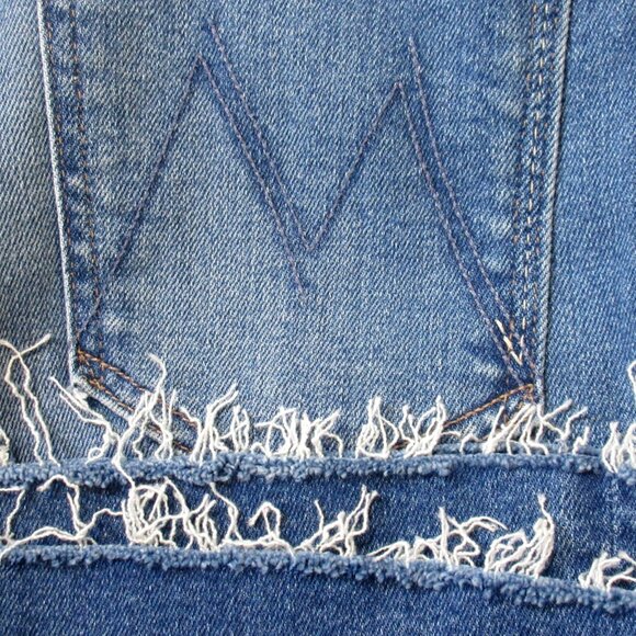 NWT Mother The Hustler Ankle Fray in Layover Stretch Crop Jeans 27 - Picture 7 of 12